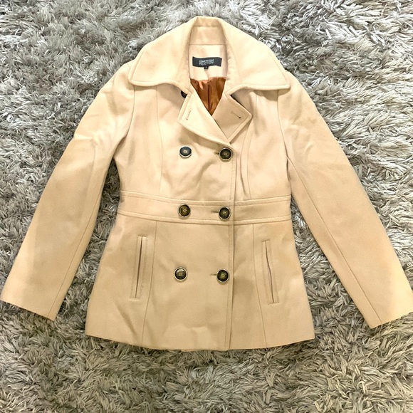 Kenneth Cole Reaction Jackets & Blazers - Cream, Kenneth Cole reaction, Wool Coat